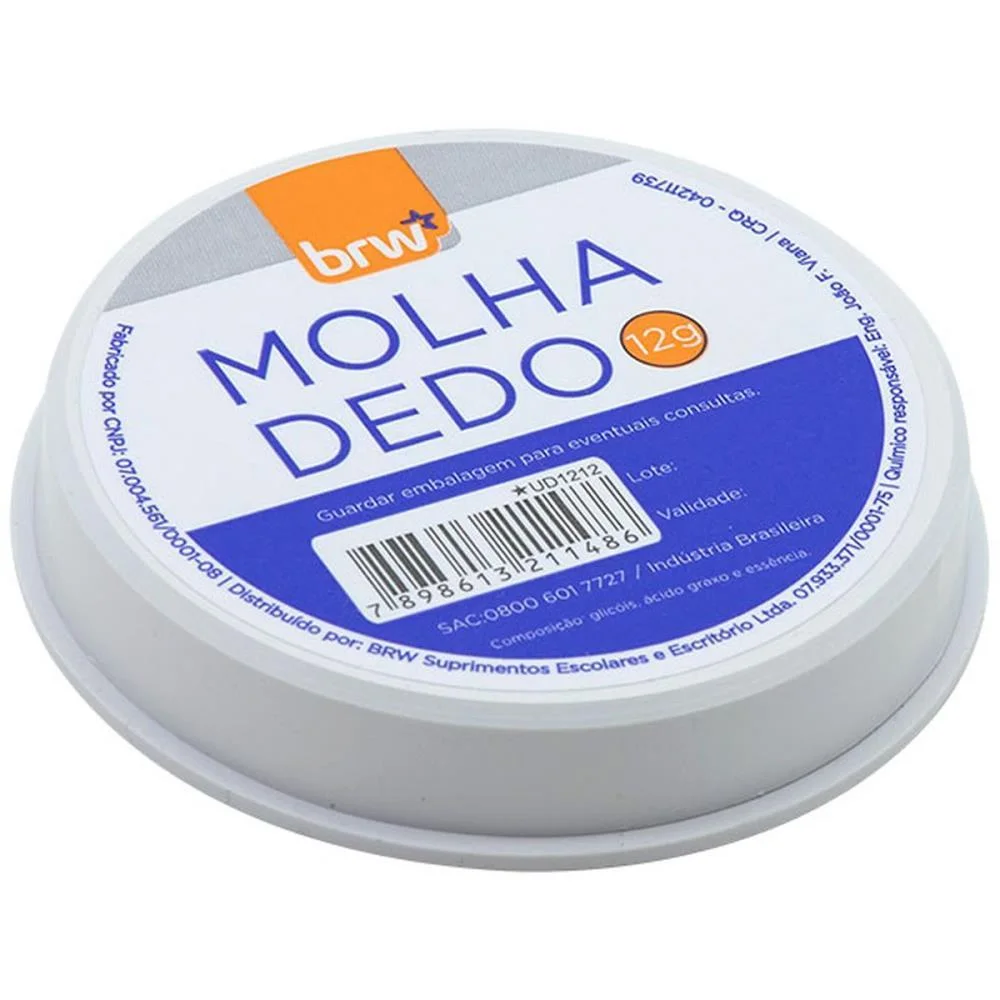 UMEDECEDOR DE DEDO MOLHA DEDO 12G. BRW (CX.C/12) - imagem 3