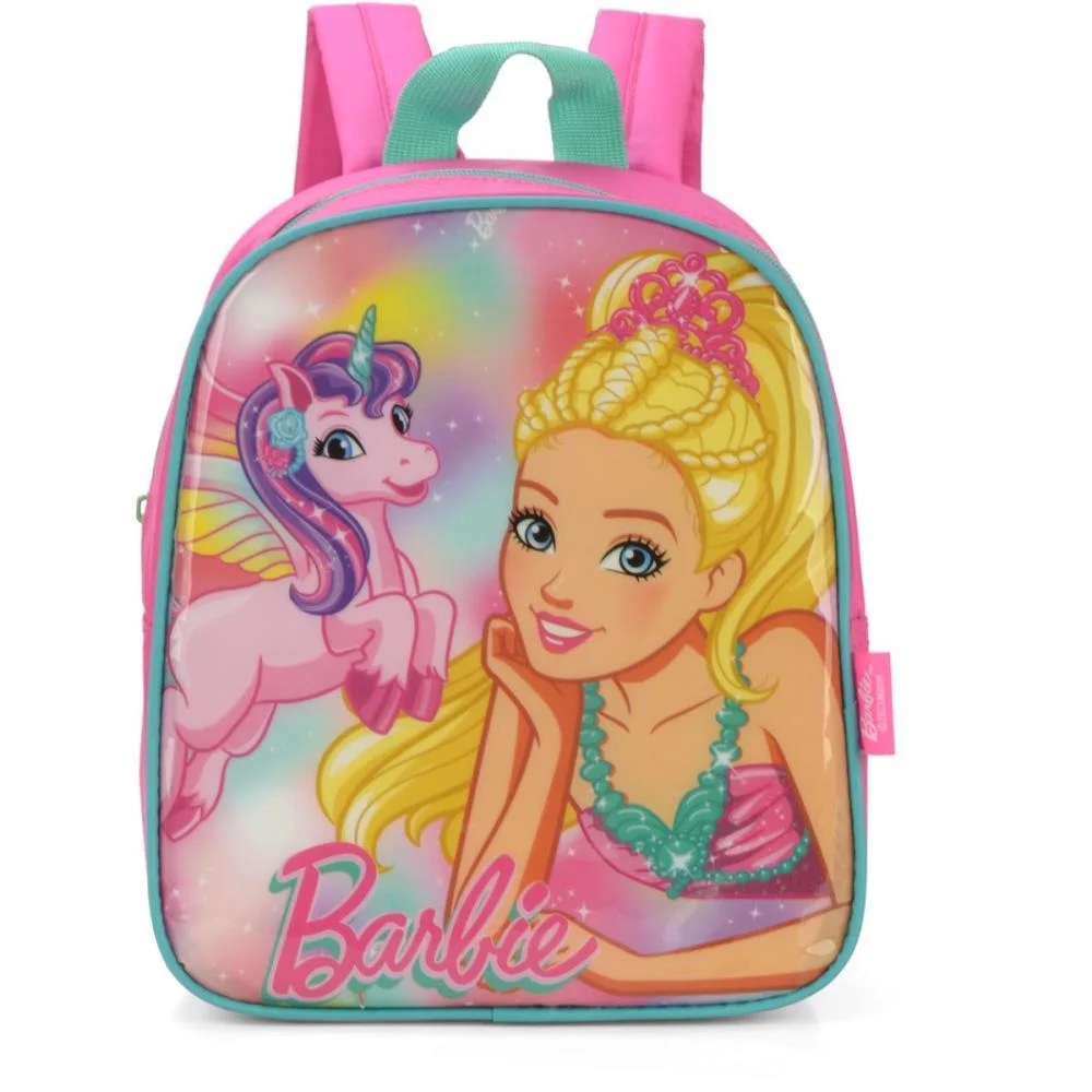 MOCHILA INFANTIL BARBIE PETIT P VERDE LUXCEL (UNIDADE) - imagem 3
