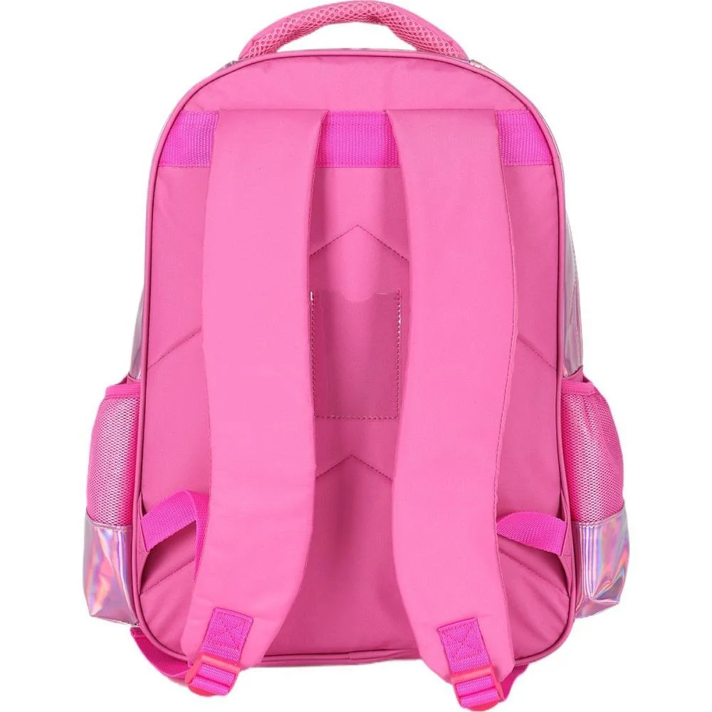 MOCHILA INFANTIL BARBIE PINK HOLOGRAFICO G LUXCEL (UNIDADE) - imagem 5