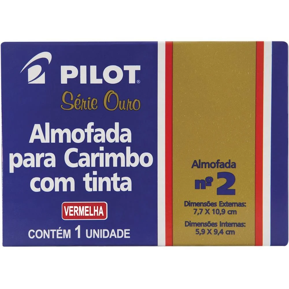 ALMOFADA CARIMBO N.2 VERMELHA PILOT (UNIDADE) - imagem 5