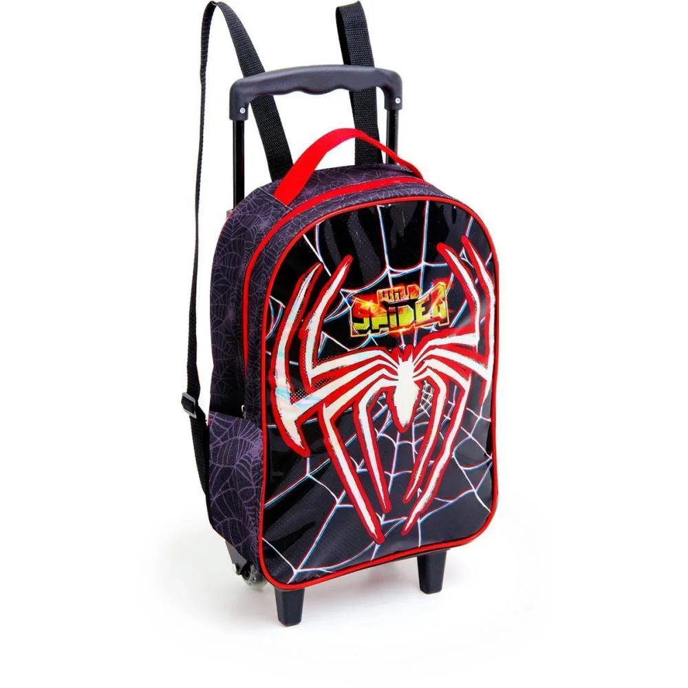 MOCHILA INFANTIL COM RODINHA WILD SPIDER MD (S) KIT (UNIDADE) - imagem 3
