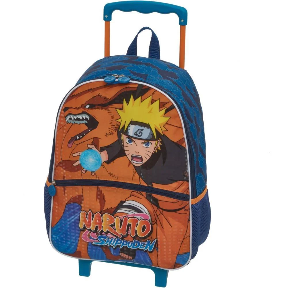 MOCHILA INFANTIL COM RODINHA NARUTO KURAMA PACIFIC (UNIDADE) - imagem 3