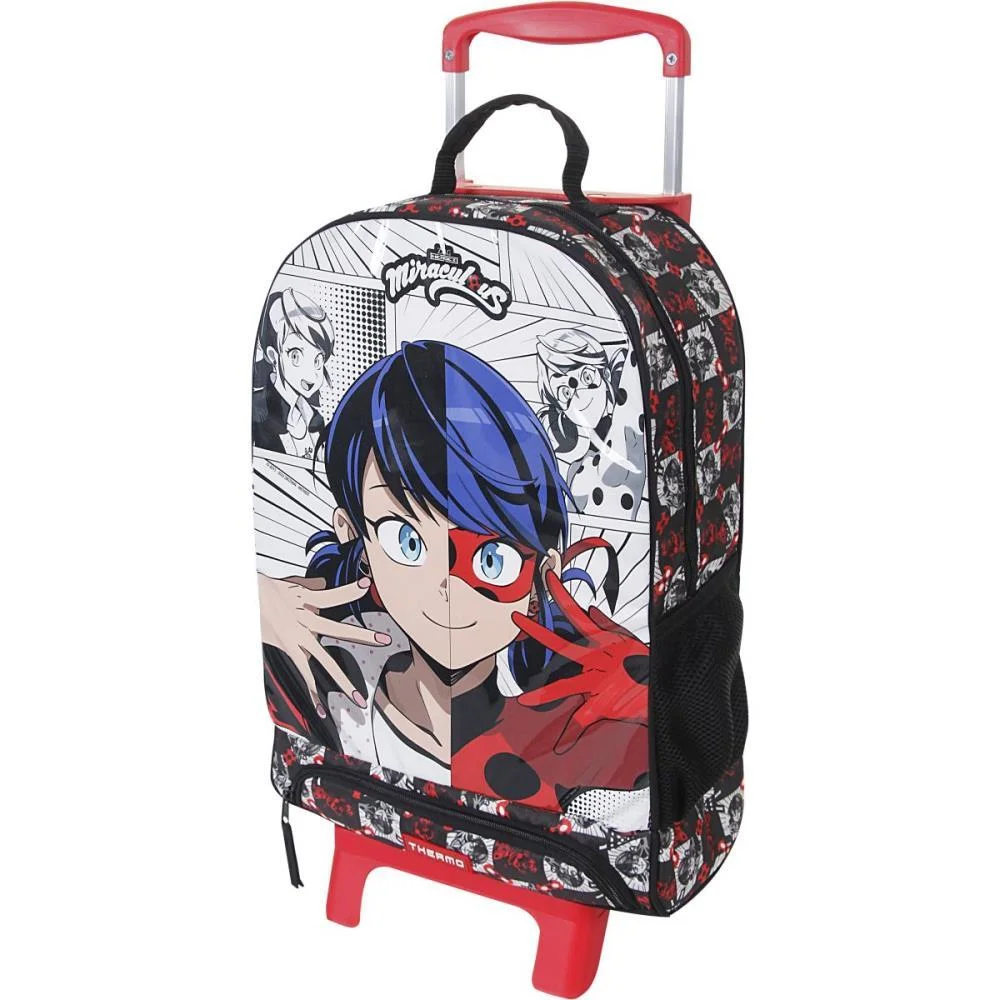 MOCHILA INFANTIL COM RODINHA MIRACULOUS THERMO G DERMIWIL (UNIDADE) - imagem 4