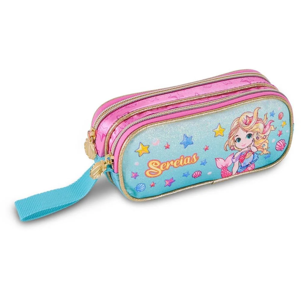 MOCHILA INFANTIL COM RODINHA SEREIAS G ESTOJO+LANCHEIRA CLIO (KIT) - imagem 3