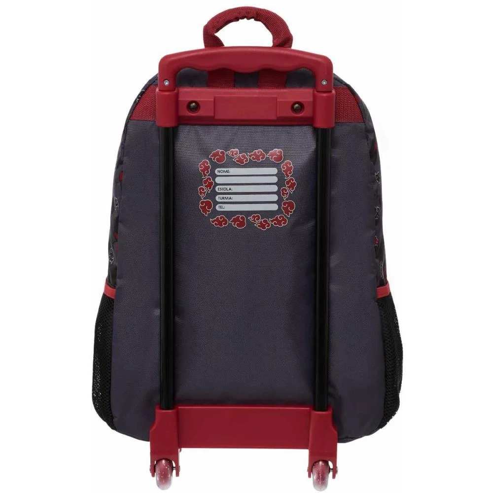 MOCHILA INFANTIL COM RODINHA NARUTO AKATSUKI RISING PACIFIC (UNIDADE) - imagem 3