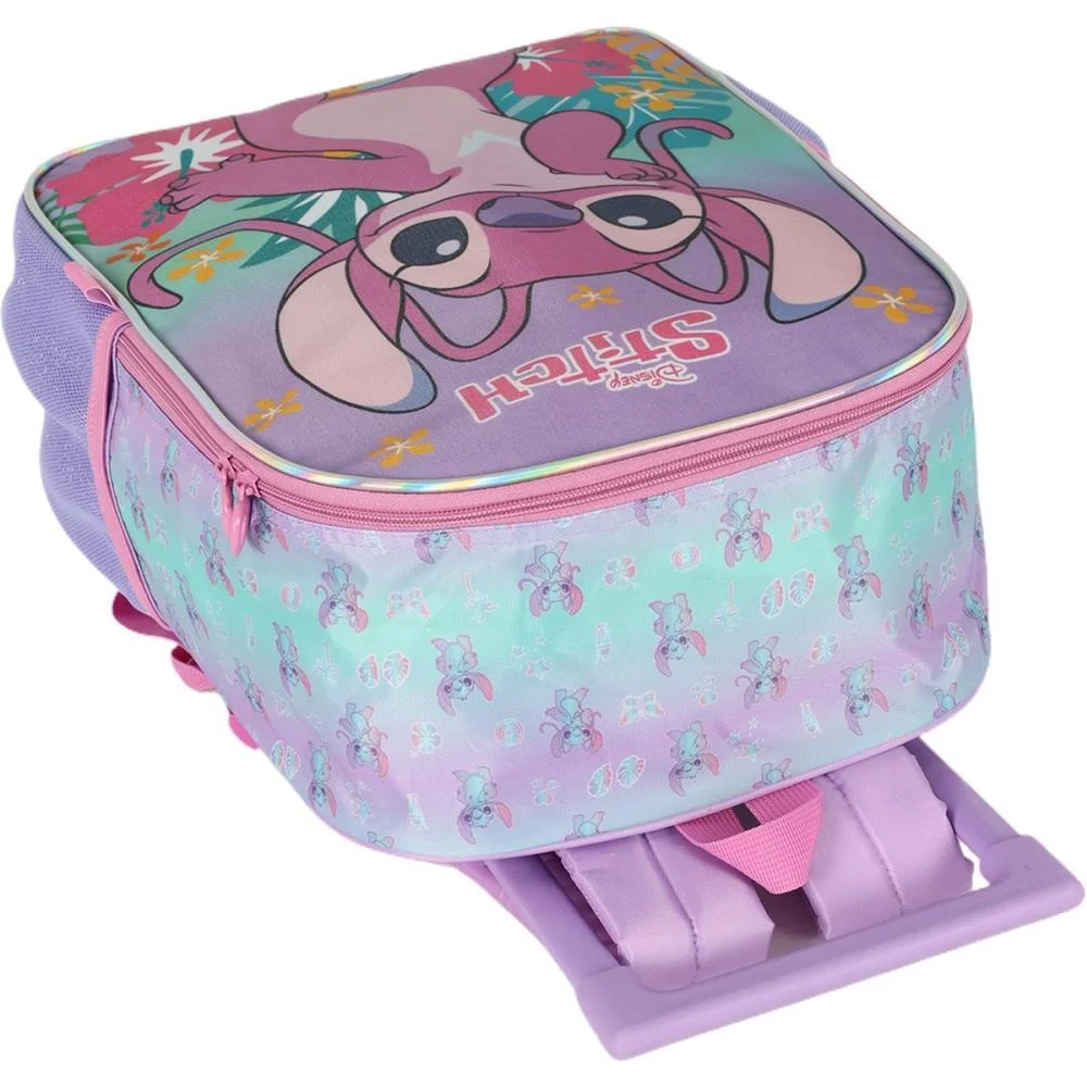 MOCHILA INFANTIL COM RODINHA STITCH ROXO G LUXCEL (UNIDADE) - imagem 8