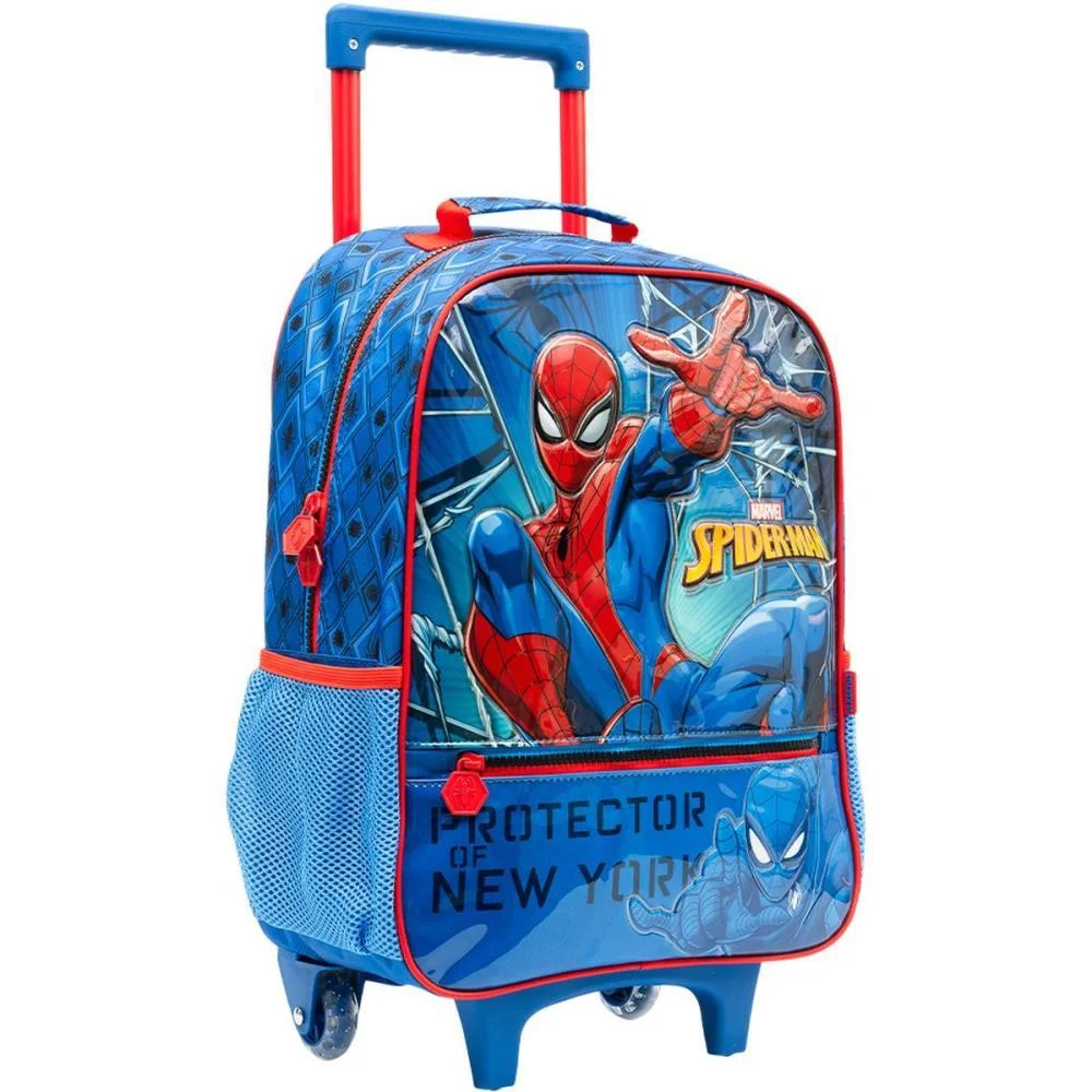 MOCHILA INFANTIL COM RODINHA SPIDER-MAN X2 MD XERYUS (UNIDADE) - imagem 3
