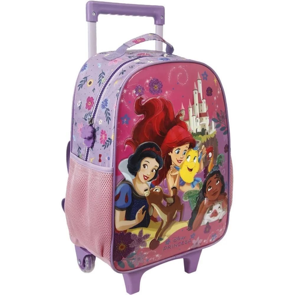MOCHILA INFANTIL COM RODINHA PRINCESAS X XERYUS (UNIDADE) - imagem 3