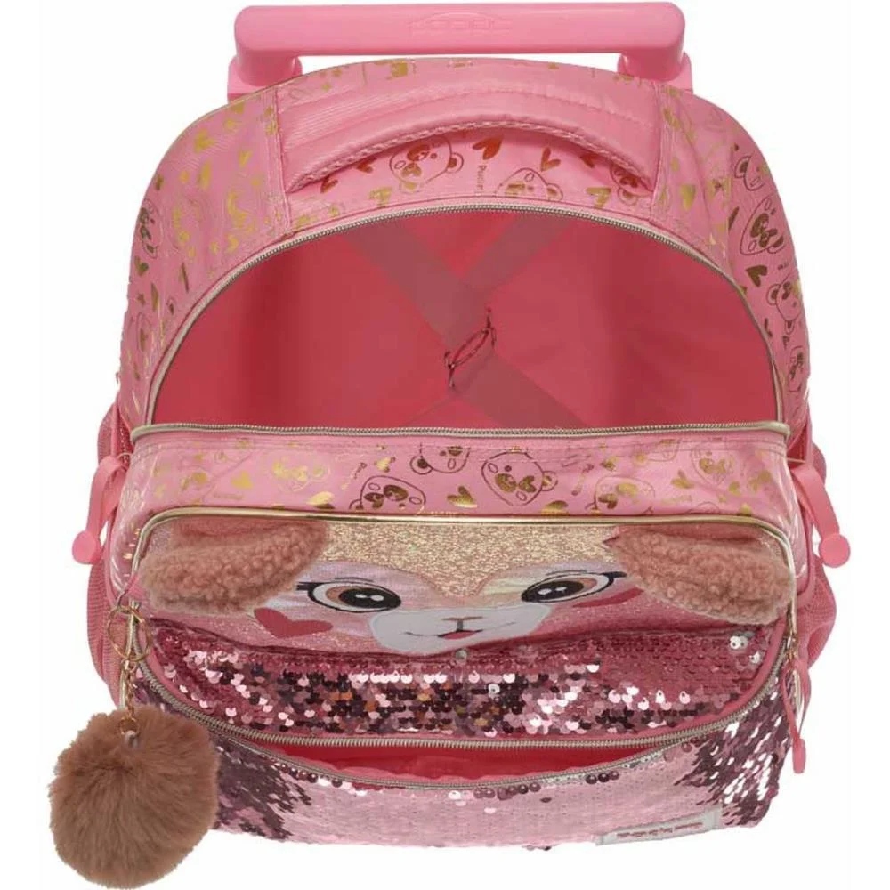 MOCHILA INFANTIL COM RODINHA PACK ME TEDDY BEAR PACIFIC (UNIDADE) - imagem 4