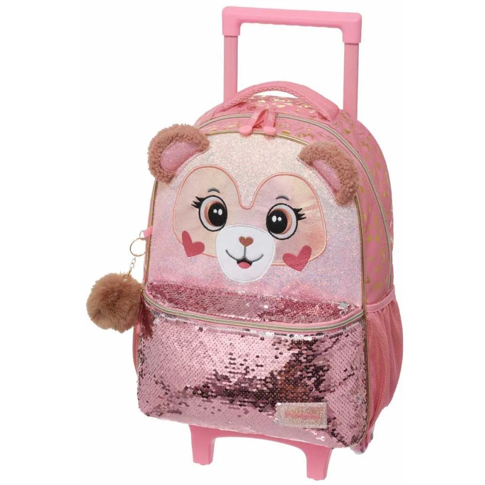 MOCHILA INFANTIL COM RODINHA PACK ME TEDDY BEAR PACIFIC (UNIDADE) - imagem 5
