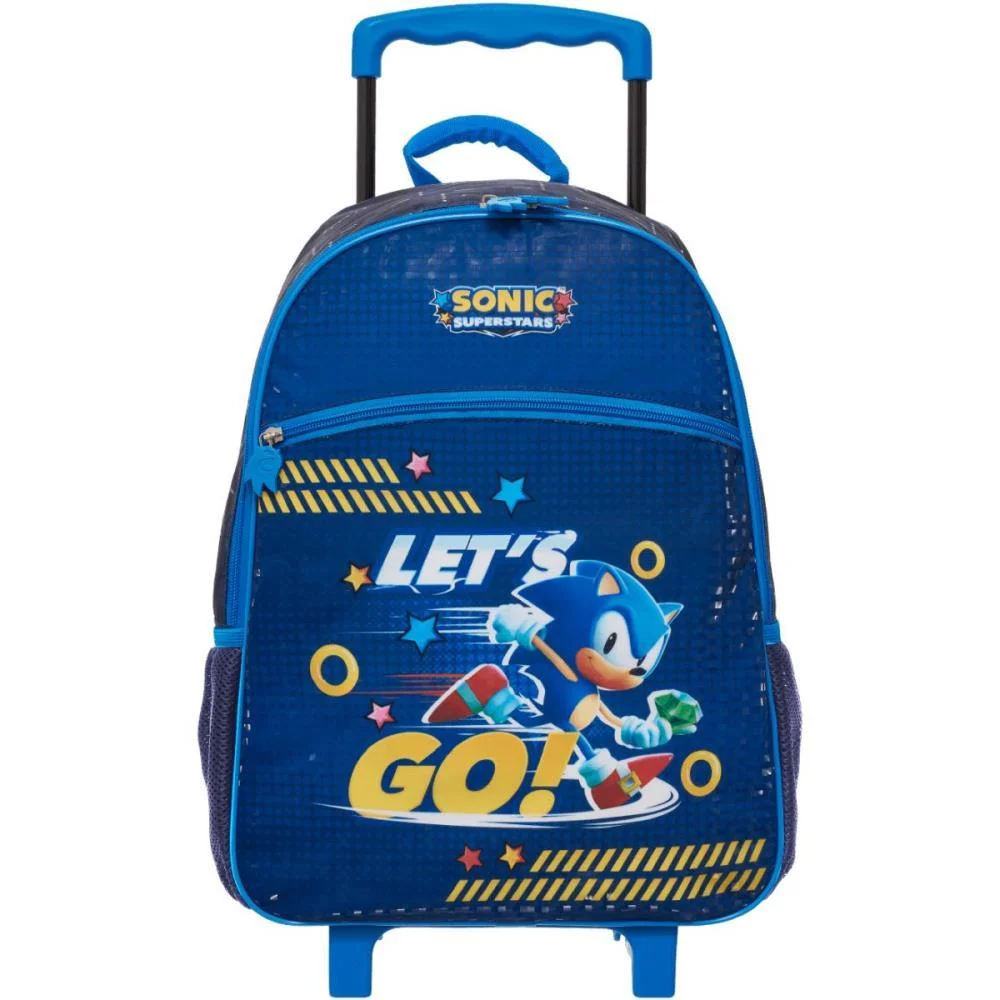 MOCHILA INFANTIL COM RODINHA SONIC LETS GO PACIFIC (UNIDADE) - imagem 2