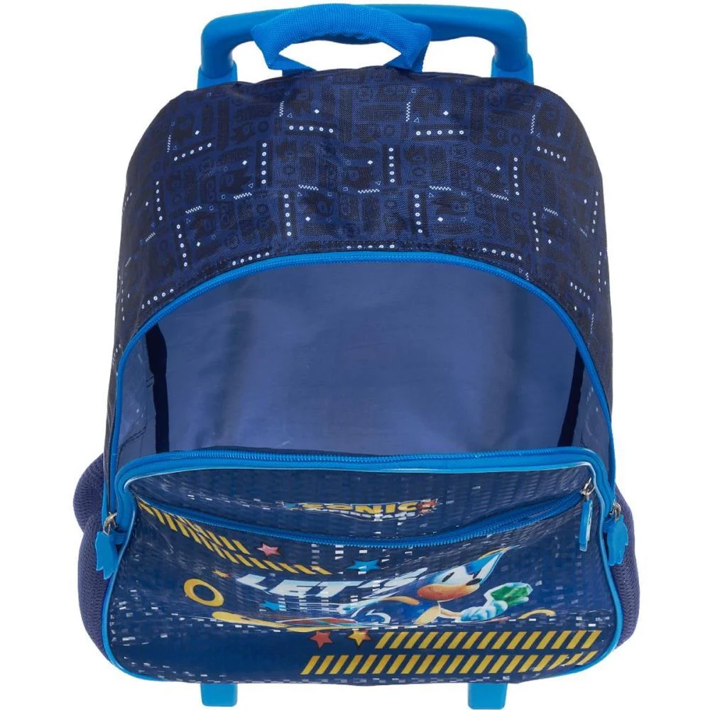 MOCHILA INFANTIL COM RODINHA SONIC LETS GO PACIFIC (UNIDADE) - imagem 5