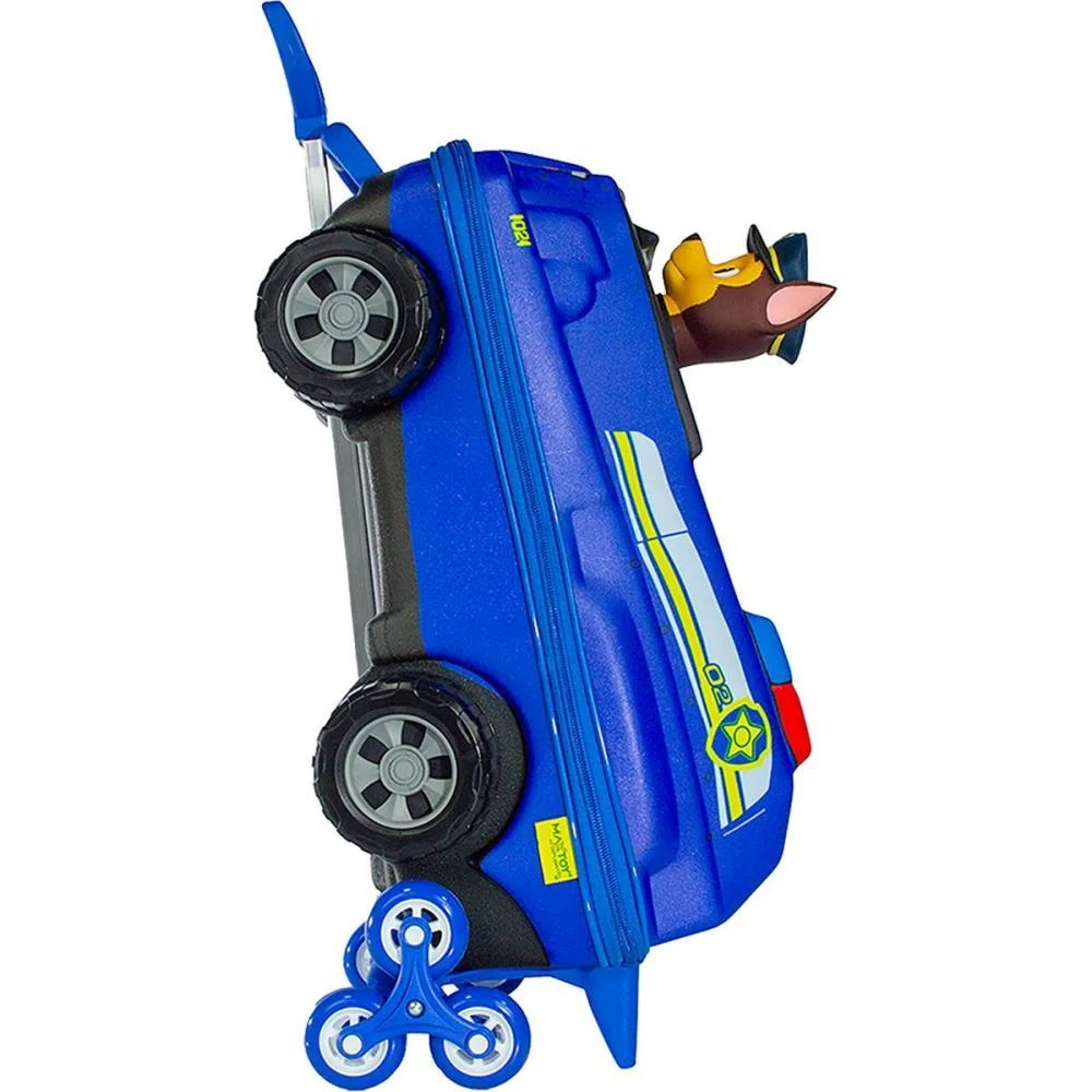 MOCHILA INFANTIL COM RODINHA PATRULHA CANINA CHASE CARRO MAXTOY (UNIDADE) - imagem 5