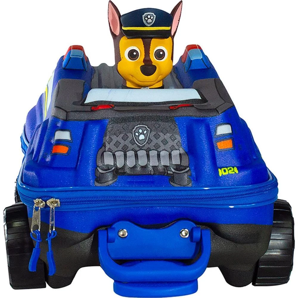 MOCHILA INFANTIL COM RODINHA PATRULHA CANINA CHASE CARRO MAXTOY (UNIDADE) - imagem 7