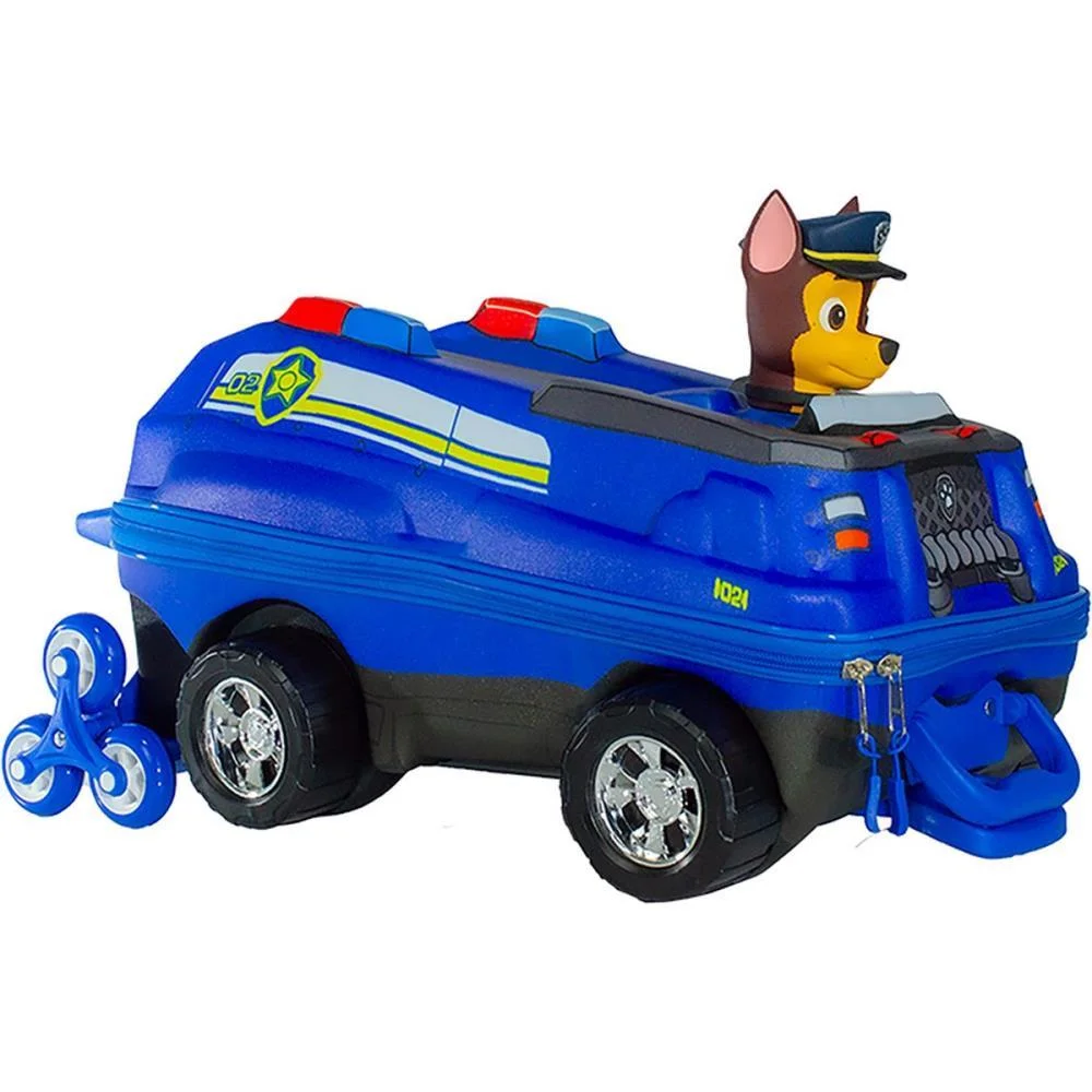 MOCHILA INFANTIL COM RODINHA PATRULHA CANINA CHASE CARRO MAXTOY (UNIDADE) - imagem 9
