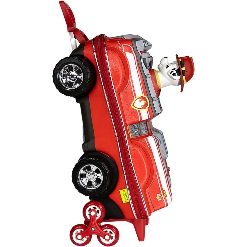 MOCHILA INFANTIL COM RODINHA PATRULHA CANINA MARSHALL CARRO MAXTOY (UNIDADE) - imagem 7