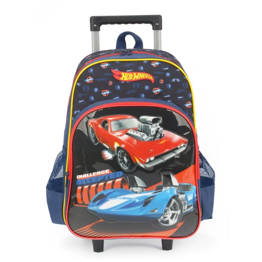 MOCHILA INFANTIL COM RODINHA HOT WHEELS GD AZ LUXCEL (UNIDADE) - imagem 3