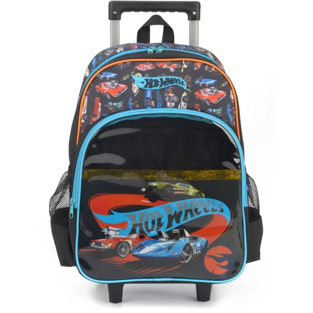 MOCHILA INFANTIL COM RODINHA HOT WHEELS GD PT LUXCEL (UNIDADE) - imagem 3