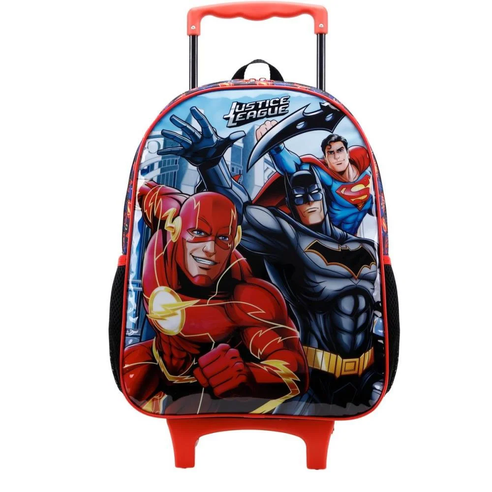 MOCHILA INFANTIL COM RODINHA LIGA DA JUSTICA X1 XERYUS (UNIDADE) - imagem 3