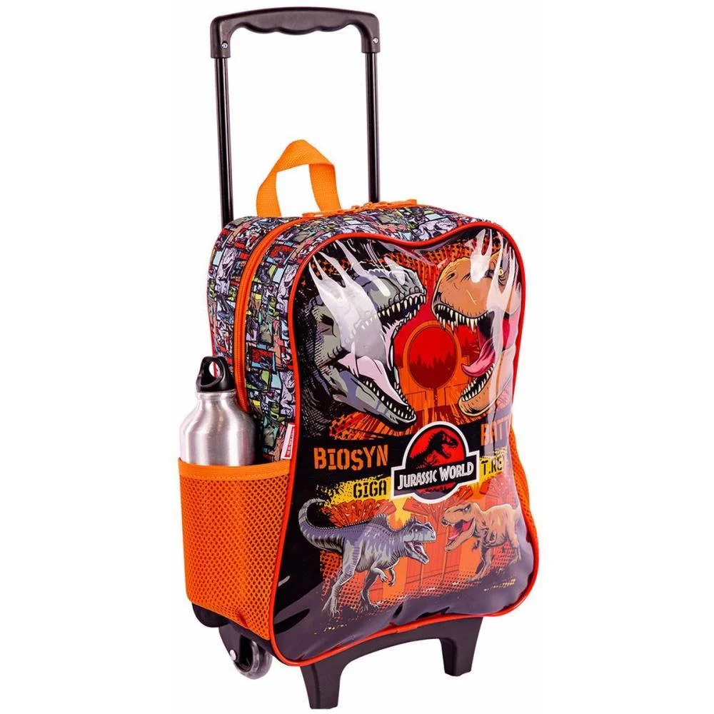 MOCHILA INFANTIL COM RODINHA JURASSIC WORLD BATTLE G 44CM SESTINI (UNIDADE) - imagem 4