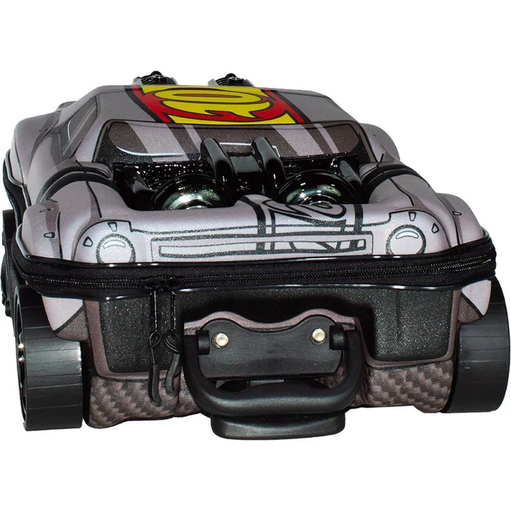 MOCHILA INFANTIL COM RODINHA HOTWHEELS NIGHT SHIFTER CINZA MAXTOY (UNIDADE) - imagem 4