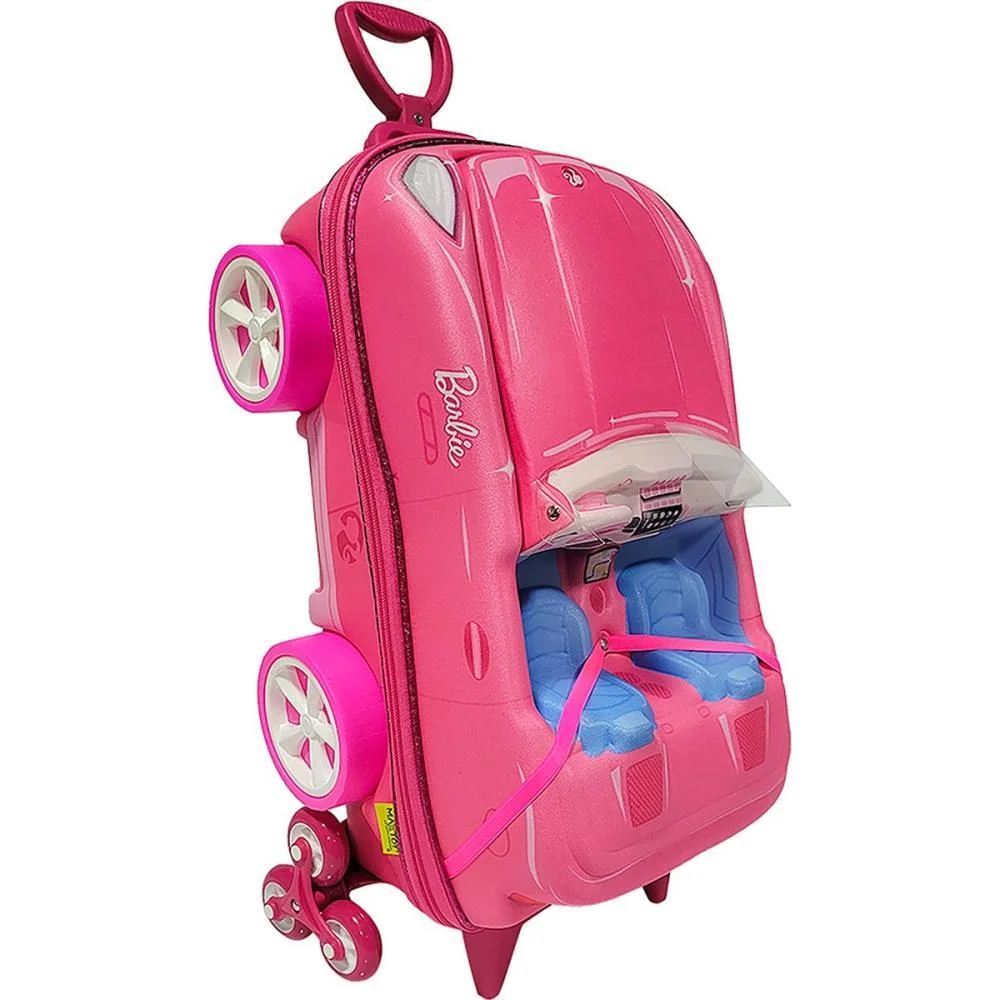 MOCHILA INFANTIL COM RODINHA BARBIE CONVERSIVEL MAXTOY (UNIDADE) - imagem 5