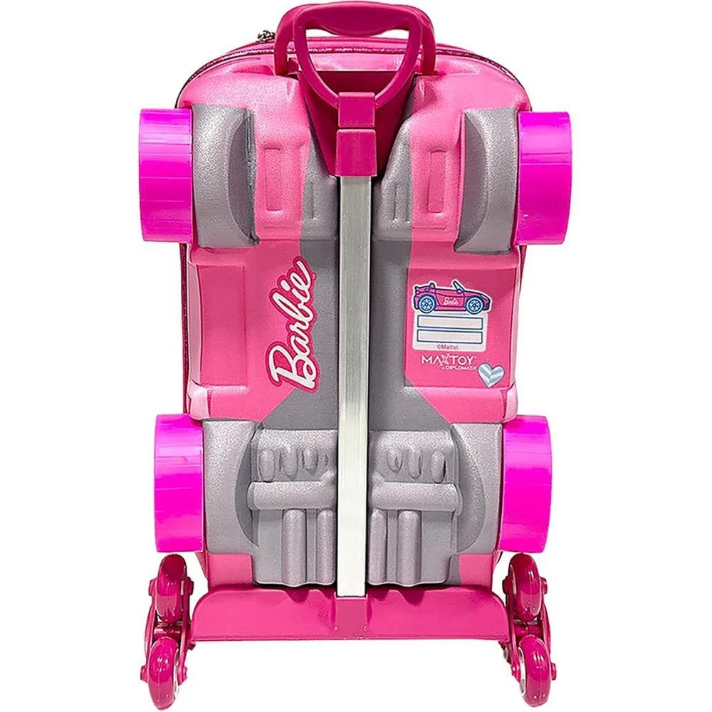 MOCHILA INFANTIL COM RODINHA BARBIE CONVERSIVEL MAXTOY (UNIDADE) - imagem 9