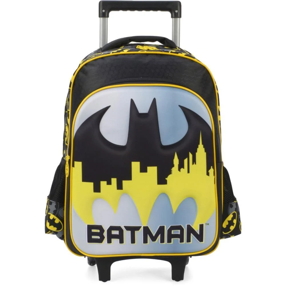 MOCHILA INFANTIL COM RODINHA BATMAN GD AM LUXCEL (UNIDADE) - imagem 3