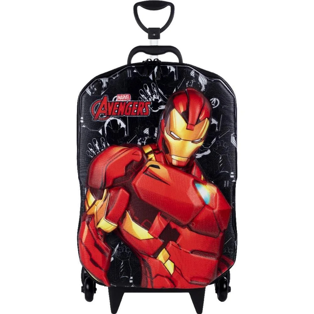 MOCHILA INFANTIL COM RODINHA HOMEM DE FERRO MAXTOY (UNIDADE) - imagem 2