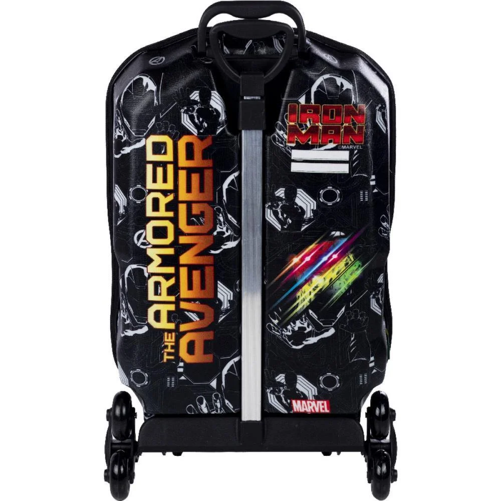 MOCHILA INFANTIL COM RODINHA HOMEM DE FERRO MAXTOY (UNIDADE) - imagem 6