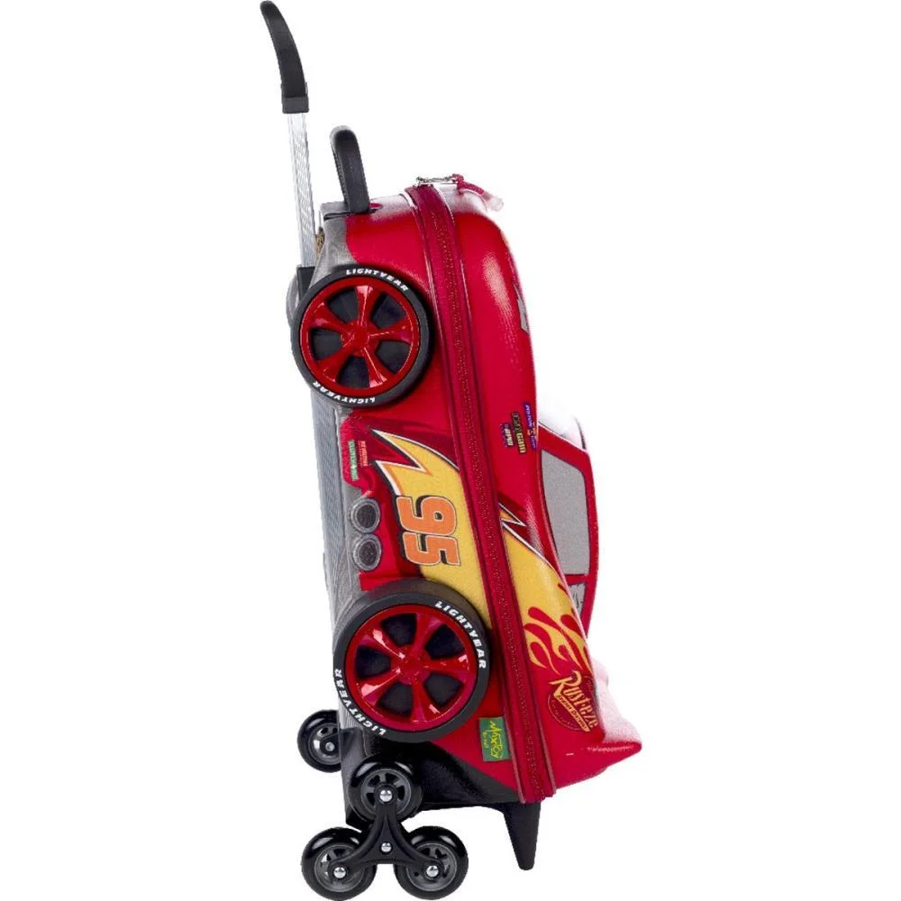 MOCHILA INFANTIL COM RODINHA CARS MCQUEEN MAXTOY (UNIDADE) - imagem 5