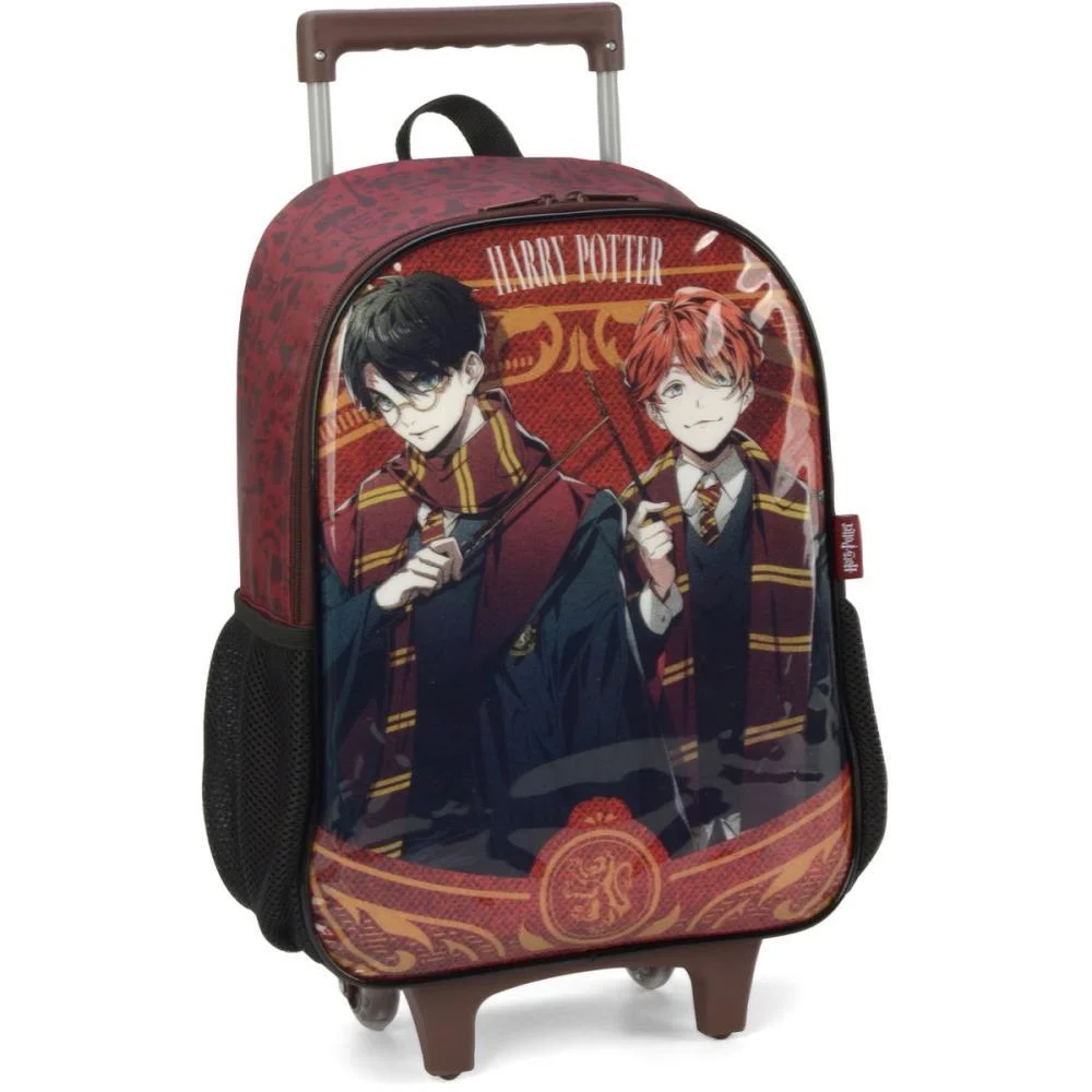 MOCHILA INFANTIL COM RODINHA HARRY POTTER G VINHO LUXCEL (UNIDADE) - imagem 2