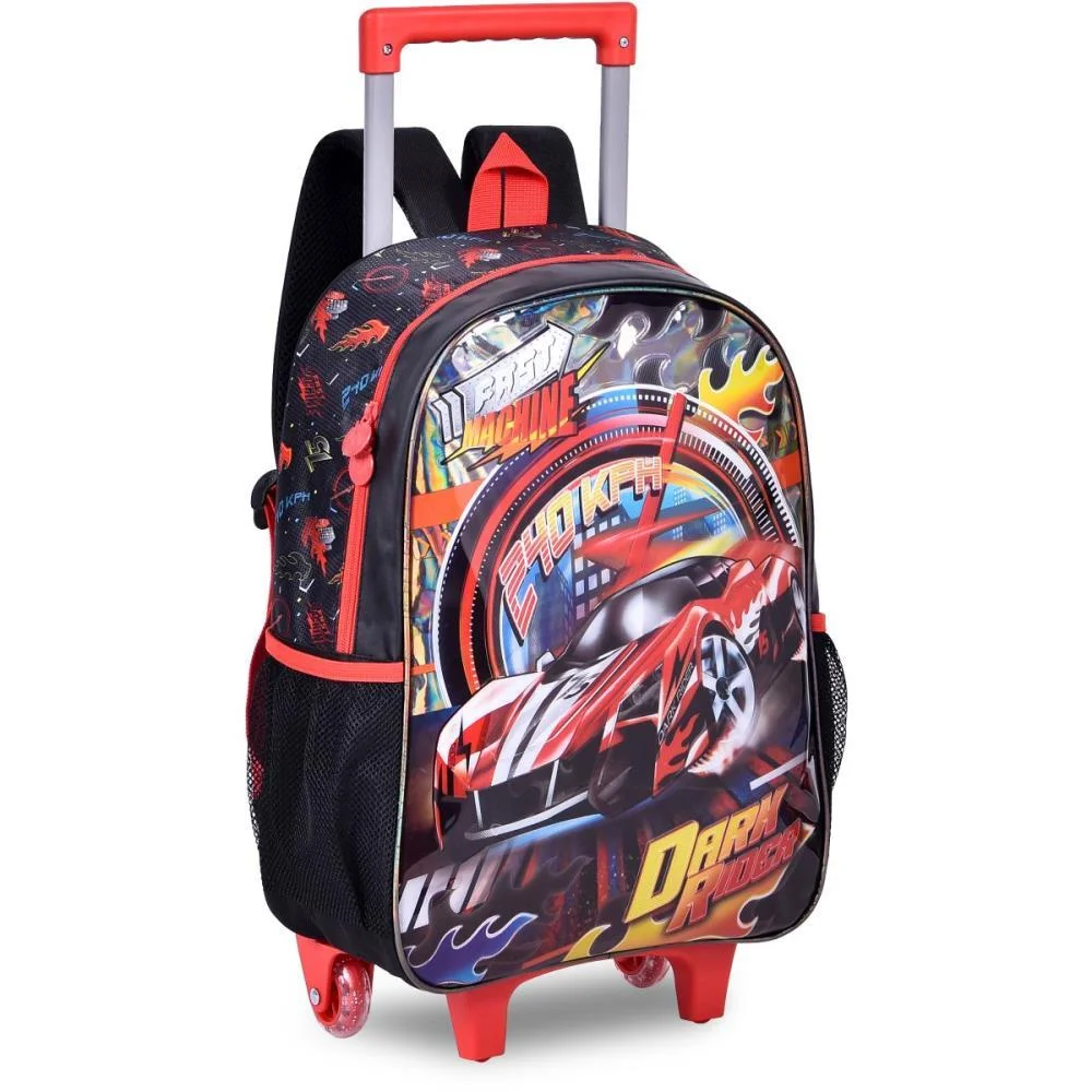 MOCHILA INFANTIL COM RODINHA FAST MACHINE G ESTOJO+LANCHEIR CLIO (KIT) - imagem 5