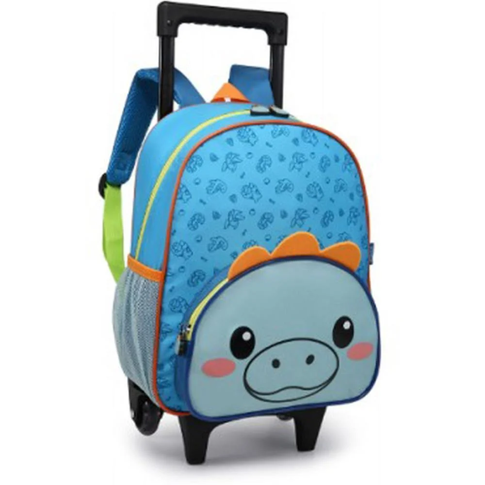 MOCHILA INFANTIL COM RODINHA ANIMAIS MENINO 33CM (S) NOVA RIO (UNIDADE) - imagem 3