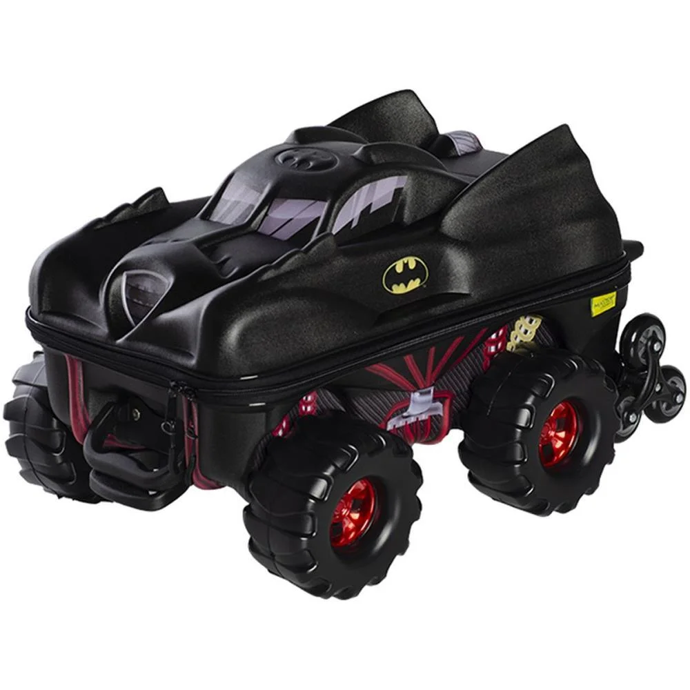 MOCHILA INFANTIL COM RODINHA BATMAN MONSTER TRUCKS MAXTOY (UNIDADE) - imagem 2