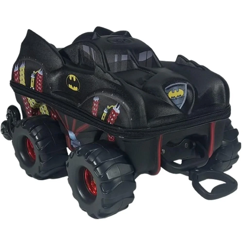 MOCHILA INFANTIL COM RODINHA BATMAN MONSTER TRUCKS MAXTOY (UNIDADE) - imagem 8