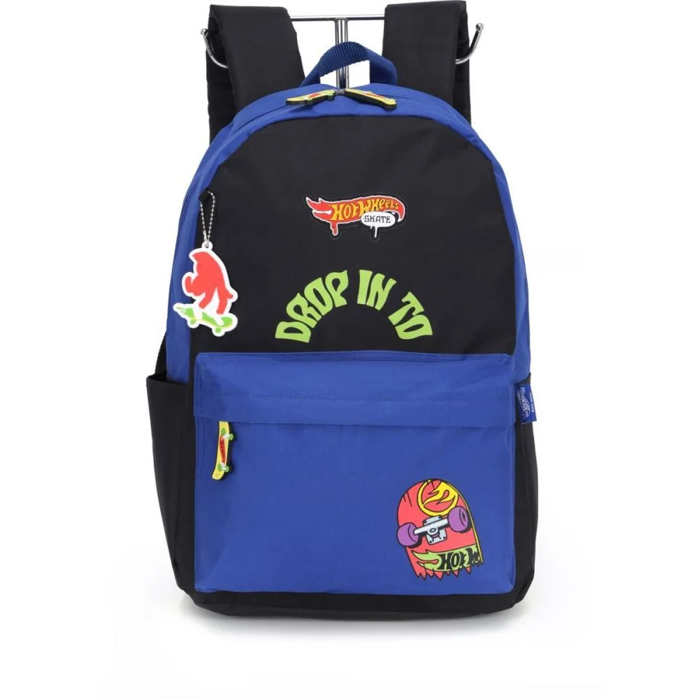 MOCHILA HOT WHEELS SKATE G AZUL LUXCEL (UNIDADE) - imagem 2