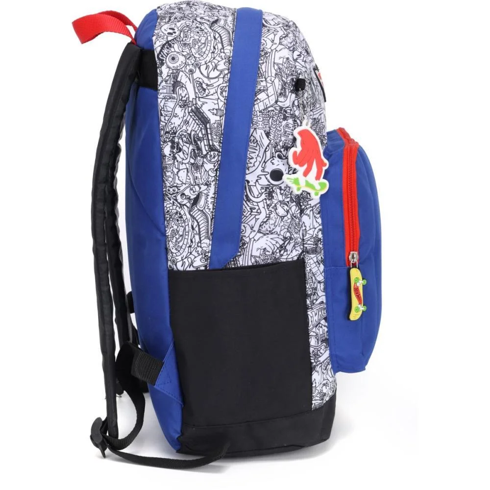 MOCHILA HOT WHEELS SKATE G BRANCO LUXCEL (UNIDADE) - imagem 4