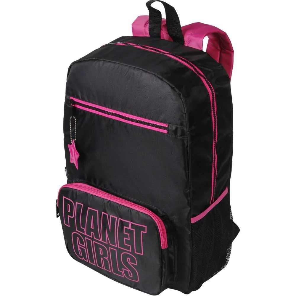 MOCHILA PLANET GIRLS G PRETO/PINK DERMIWIL (UNIDADE) - imagem 4
