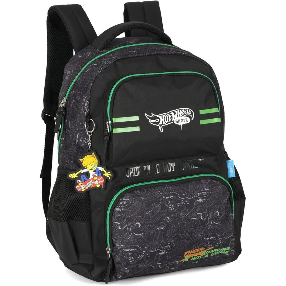 MOCHILA HOT WHEELS VERDE G LUXCEL (UNIDADE) - imagem 3
