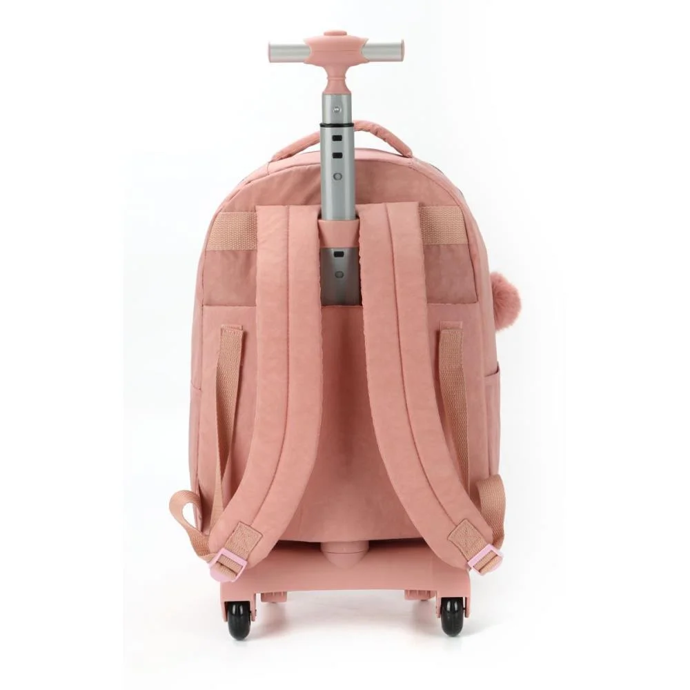 MOCHILA COM RODINHA UP4YOU CRINKLE G NUDE LUXCEL (UNIDADE) - imagem 4