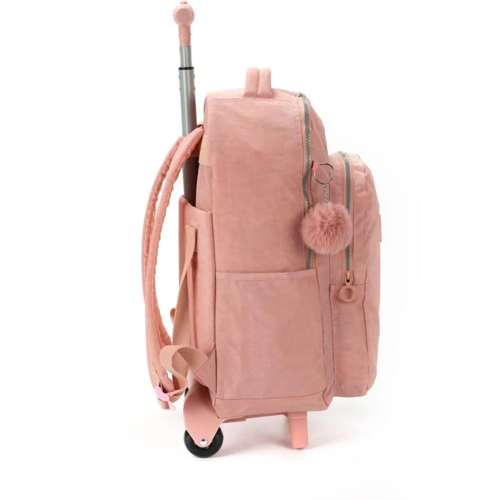 MOCHILA COM RODINHA UP4YOU CRINKLE G NUDE LUXCEL (UNIDADE) - imagem 5