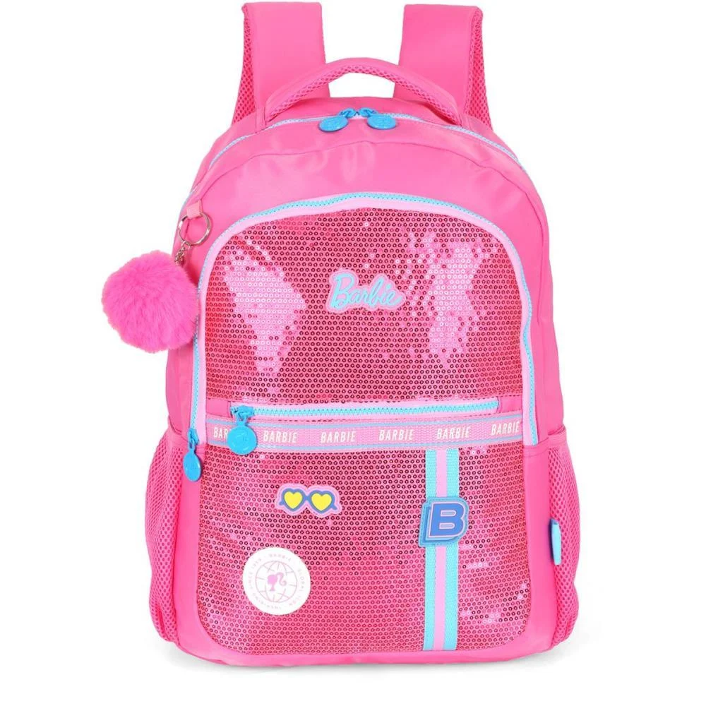 MOCHILA BARBIE PINK G C/PAETE LUXCEL (UNIDADE) - imagem 2