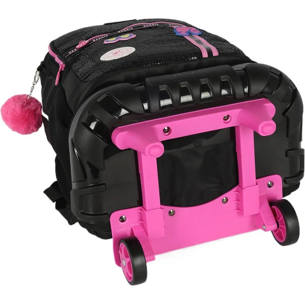 MOCHILA COM RODINHA BARBIE PRETO G C/PAETE LUXCEL (UNIDADE) - imagem 9