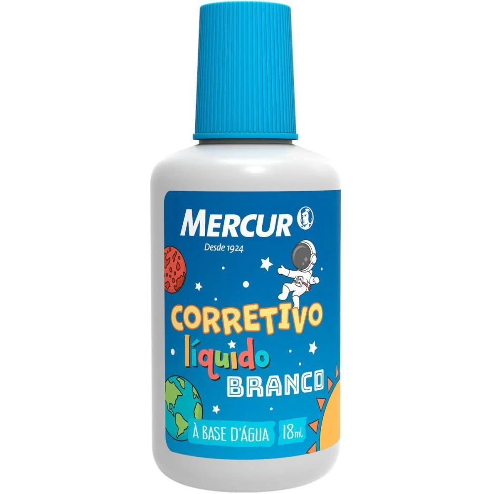 CORRETIVO 18ML BRANCO SISTEMA SOLAR MERCUR (CX.C/06) - imagem 4