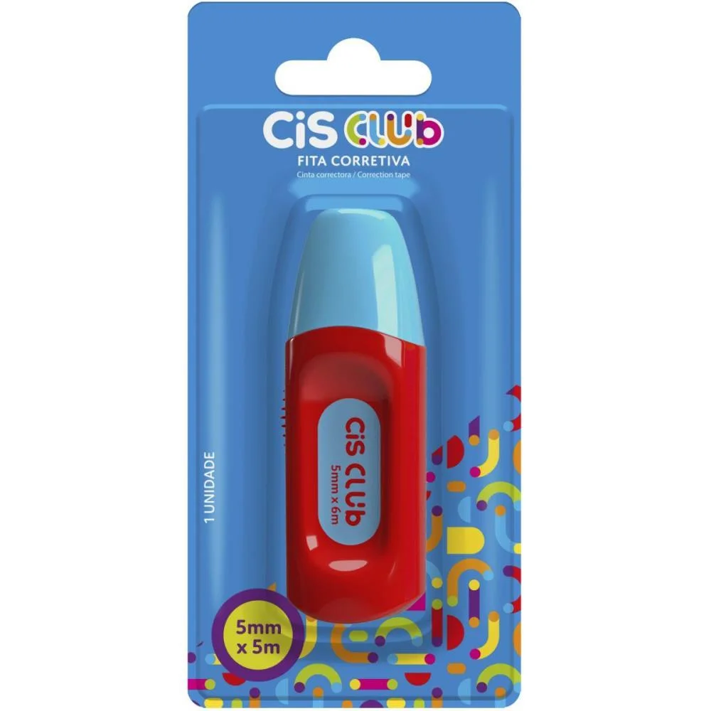 CORRETIVO EM FITA CIS CLUB 5MMX5M CORES SORTIDAS SERTIC (DP.C/12) - imagem 7