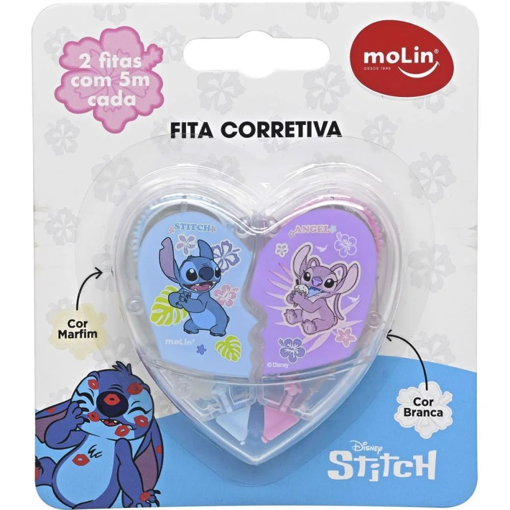 CORRETIVO EM FITA STITCH CORACAO 2FITAS X 5M MOLIN (DP.C/10) - imagem 4