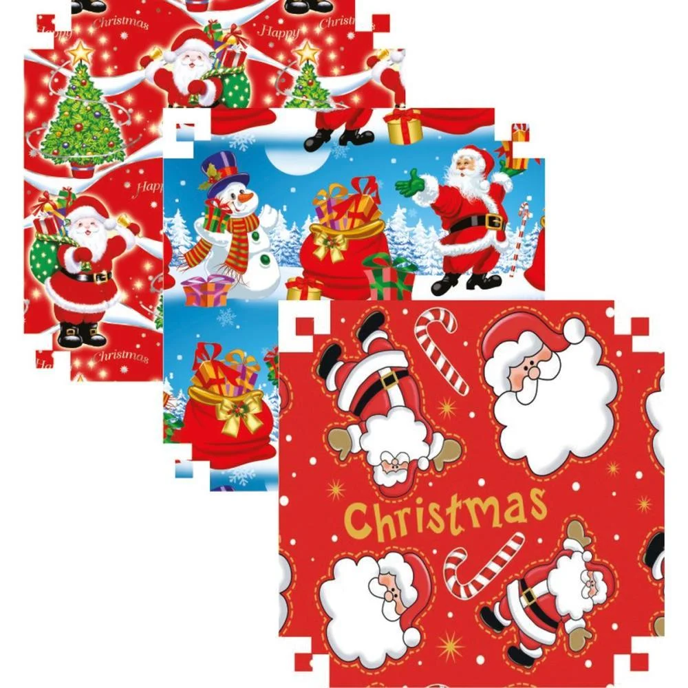 PAPEL PRESENTE 50X60CM COUCHE LINHA DIAMANTE NATAL 4MOD. V.M.P. (PCT.C/40) - imagem 3