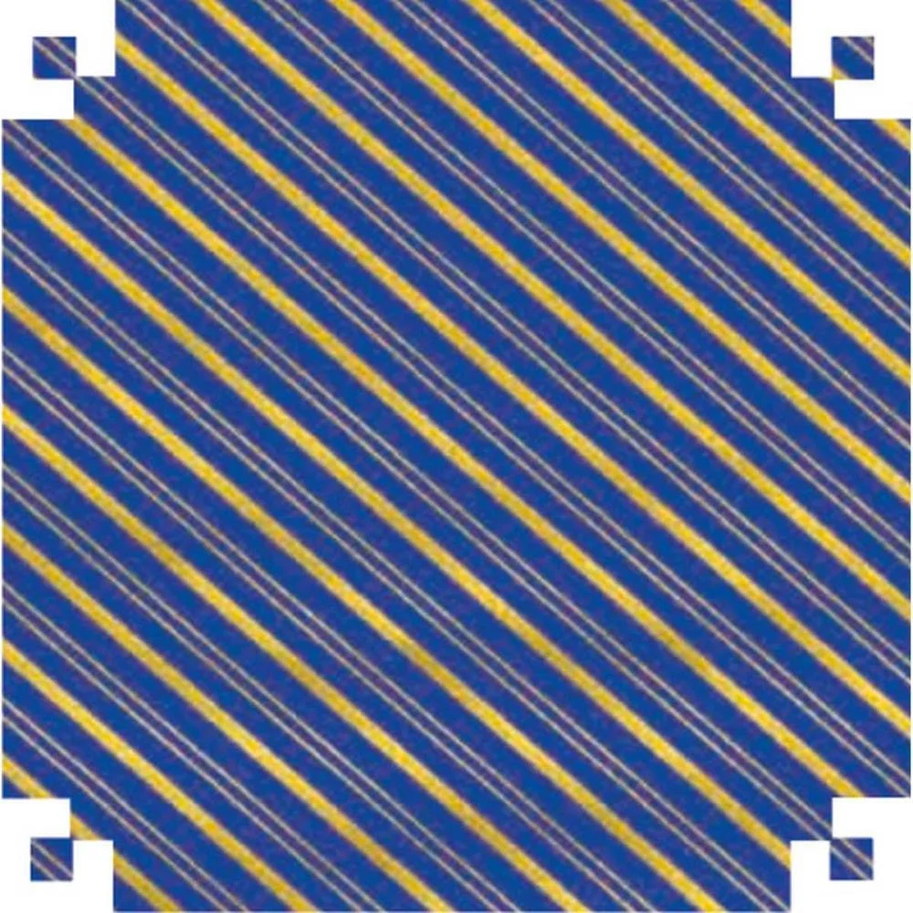 PAPEL PRESENTE BOBINA COUCHE 60CM.MOD.160 LISTRADO AZUL/OUR V.M.P. (BO-100MTS) - imagem 3