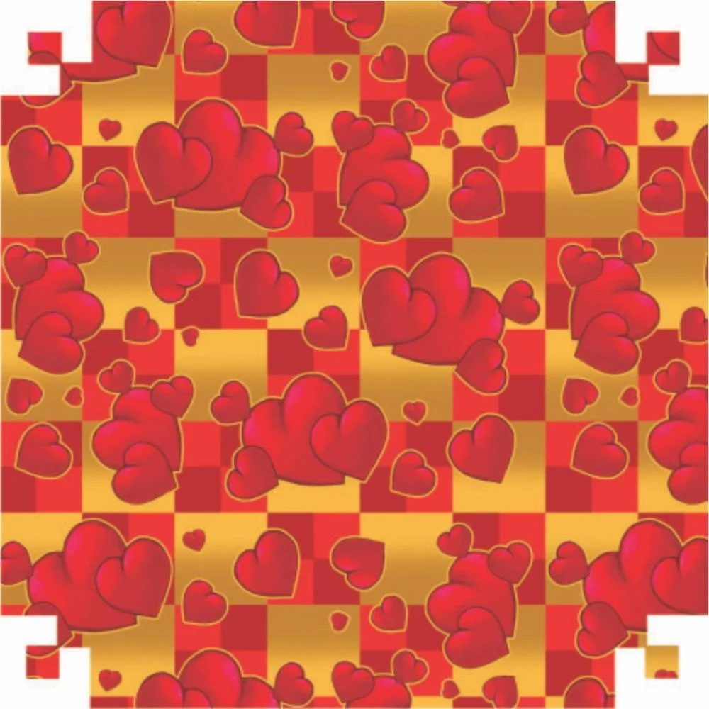 PAPEL PRESENTE BOBINA COUCHE 60CM.MOD.235 CORACAO VERMELHO V.M.P. (BO-100MTS) - imagem 2